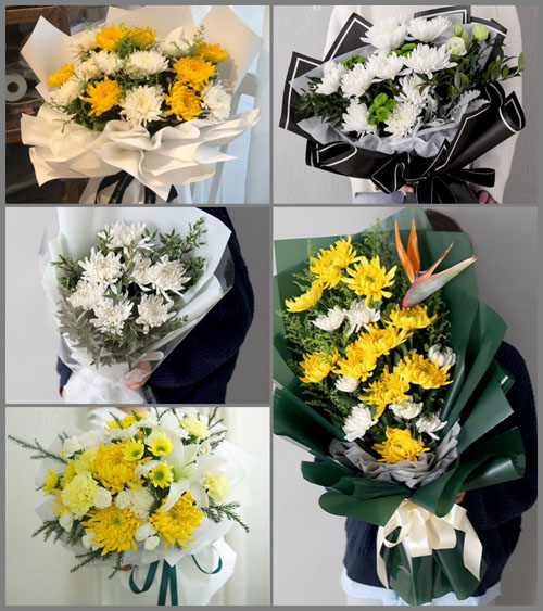 山东青岛平度市同和街道西王庄村白事花束代送